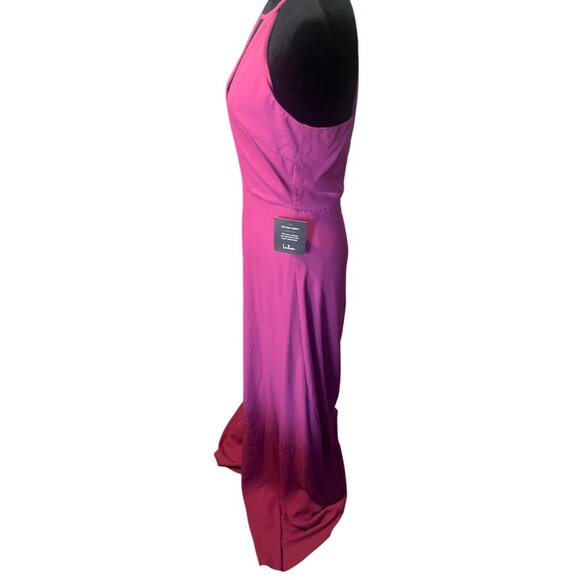Lulu's Beauty and Grace Magenta Maxi Dress With Keyhole Neckline Medium - Picture 7 of 11